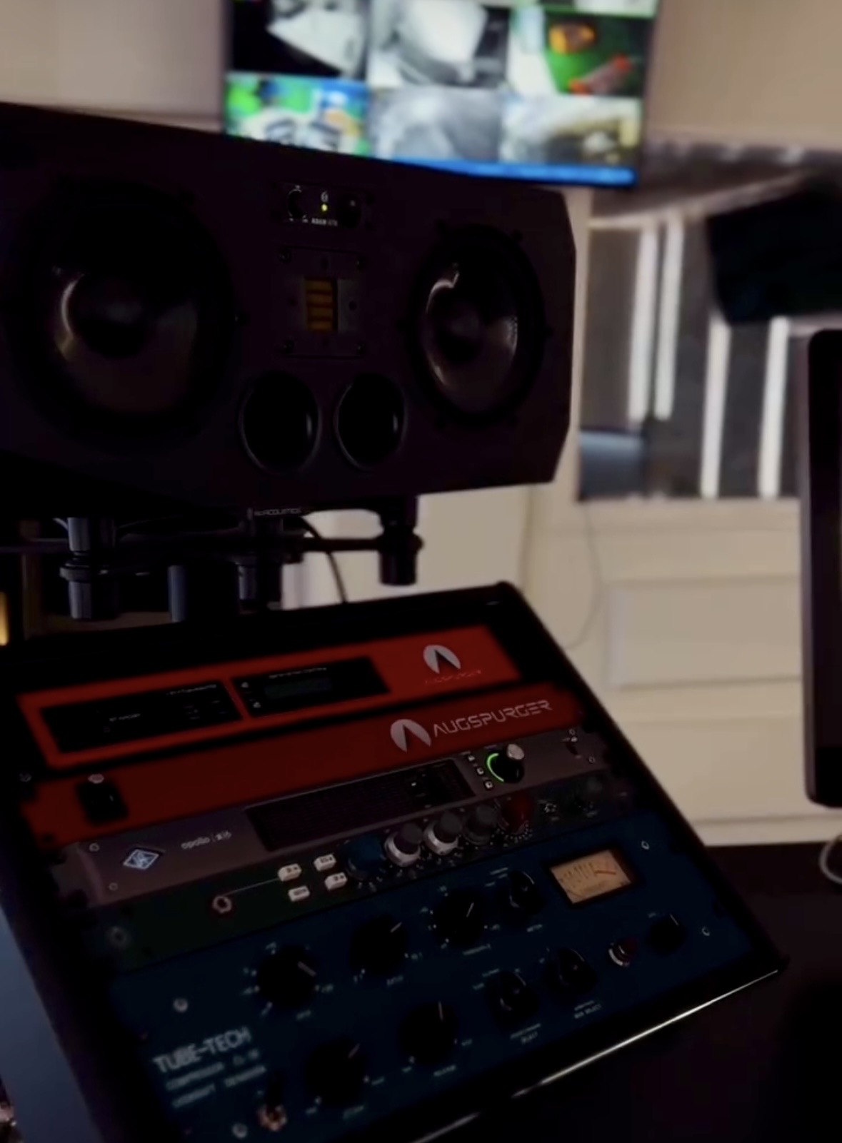 Professional studio recording equipment