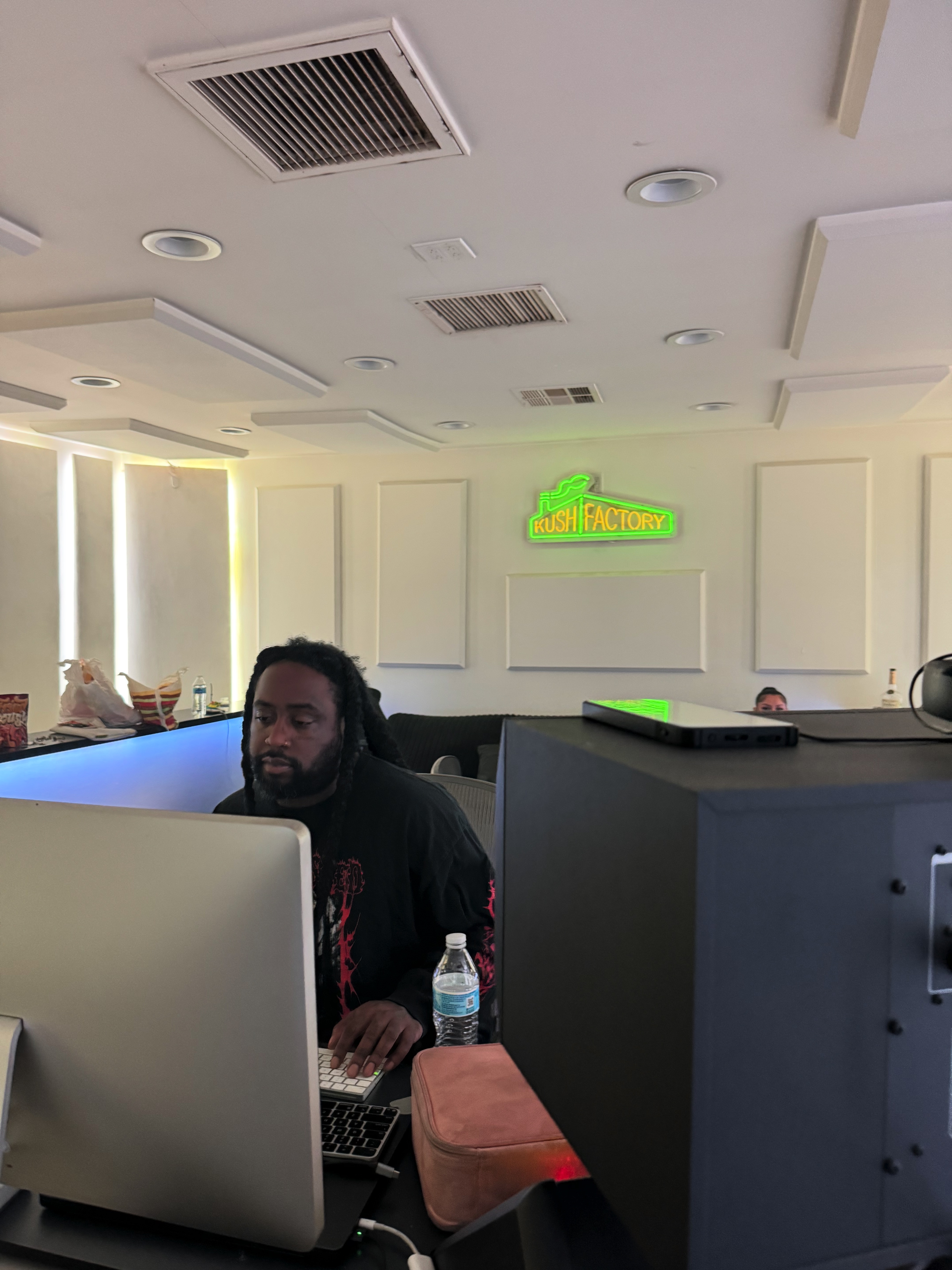 Ricky P in a studio session